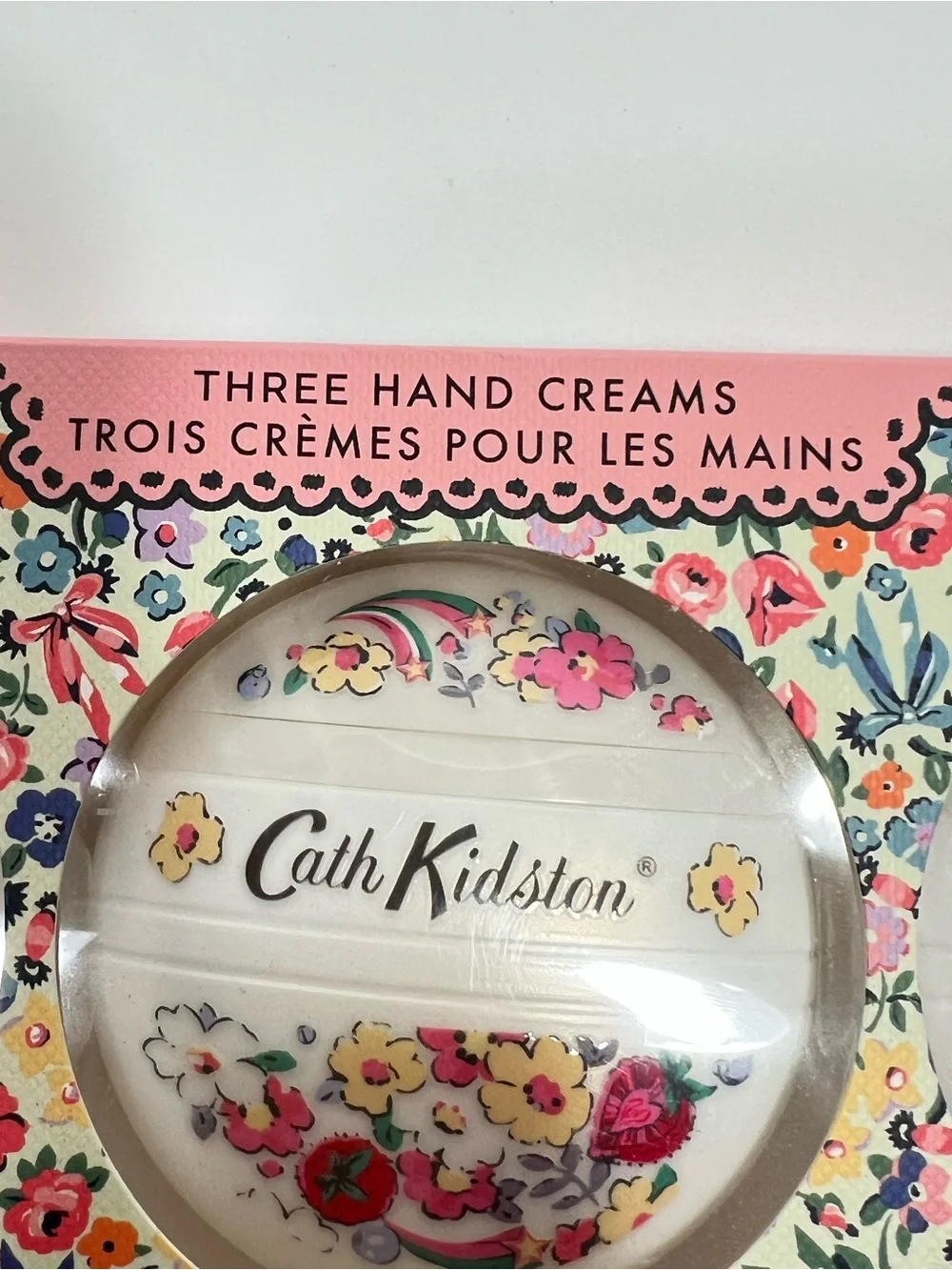 Cath Kidston 3 Pebble Hand Cream Set - Sweetpea, British Garden, Apple Blossom.